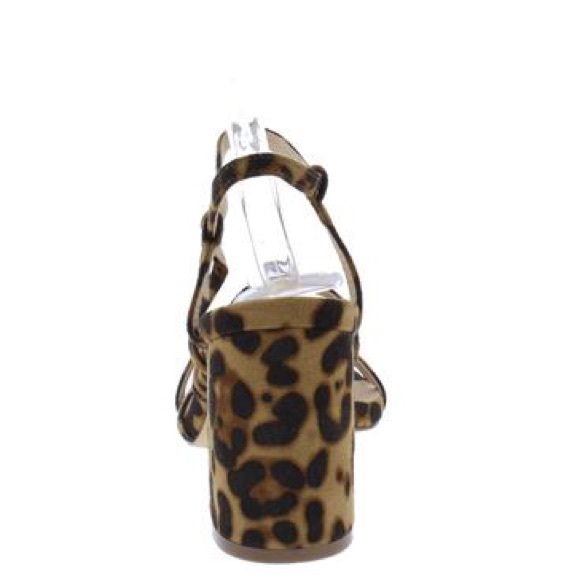 🟡 Leopard Chunky Heels - Picture 3 of 3